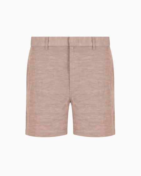 Armani Pantalones cortos en mezcla de lino Rebajas top