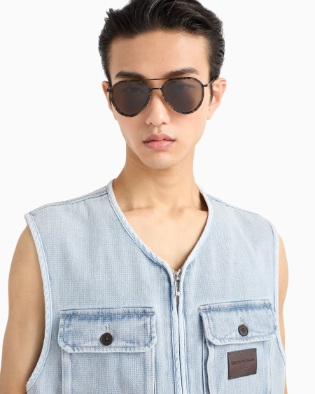 Armani Gafas de sol estilo piloto para hombre Oferta especial