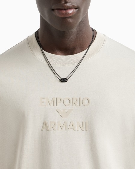 Armani Collar con placa y cristales negros COMPRAR AHORA