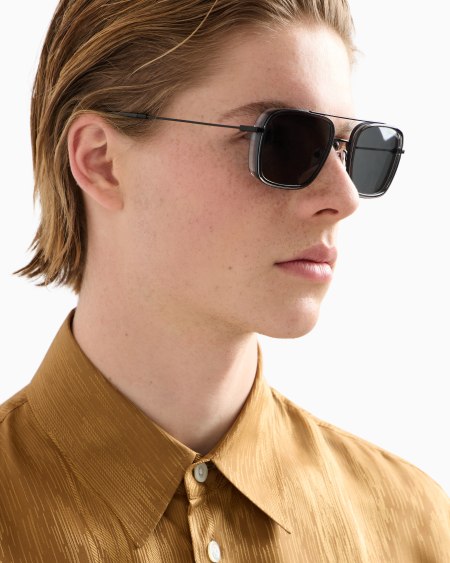 Armani Gafas de sol de forma cuadrada para hombre ÚLTIMAS EDICIONES