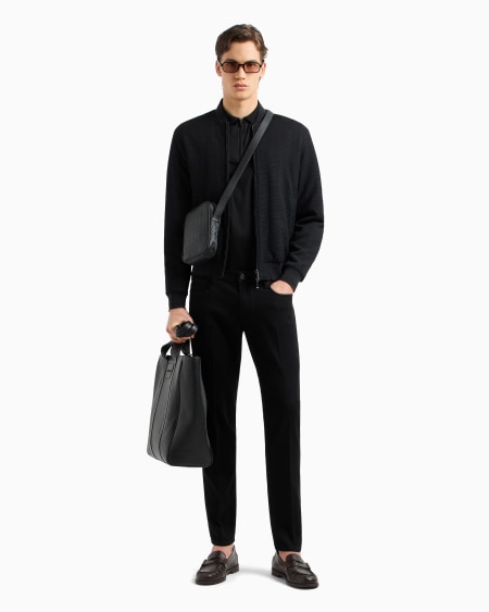 Armani Vaqueros J06 slim fit de cómodo denim aclarado Último día