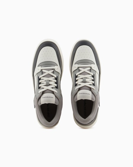 Armani Deportivas de piel y malla con detalles en contraste Envío internacional gratuito
