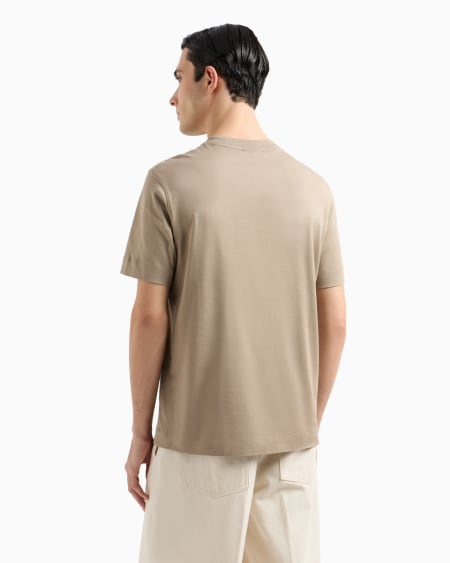 Armani Camiseta de punto con parche bordado con logotipo Ofertas de temporada