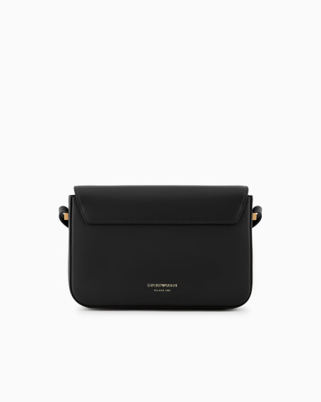Armani Bolso de hombro de piel lisa con logotipo de águila de metal Rebajas