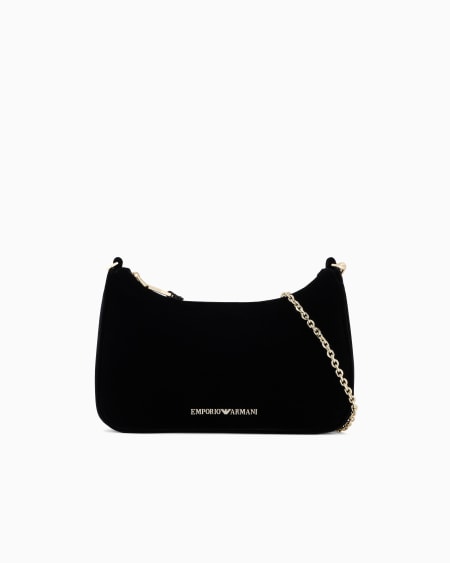 Armani Bolso de hombro baguette de terciopelo