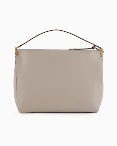 Armani Bolso de mano grande de piel lisa Mejor oferta