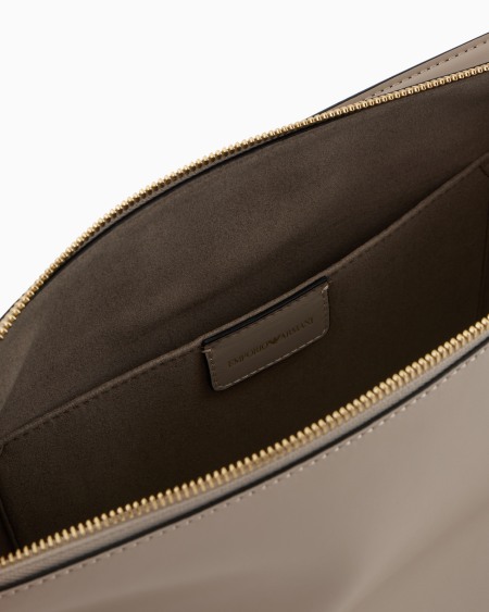 Armani Bolso de mano grande de piel lisa Mejor oferta