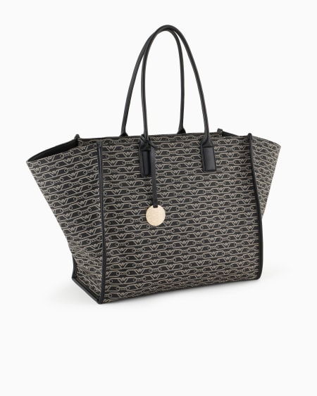 Armani Maxibolso shopper con estampado integral de monograma Últimos 3 días