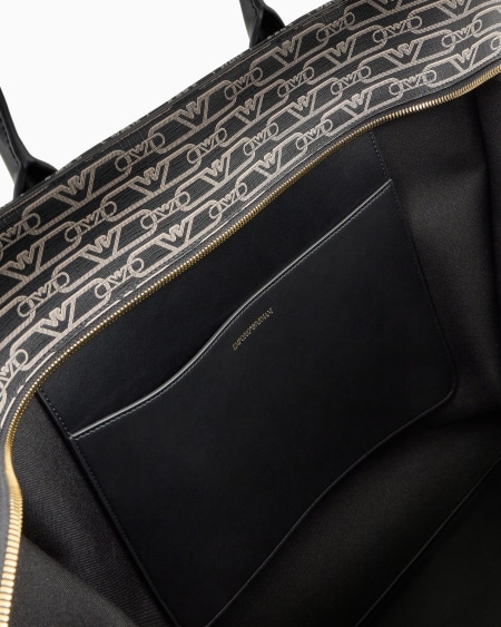 Armani Maxibolso shopper con estampado integral de monograma Últimos 3 días