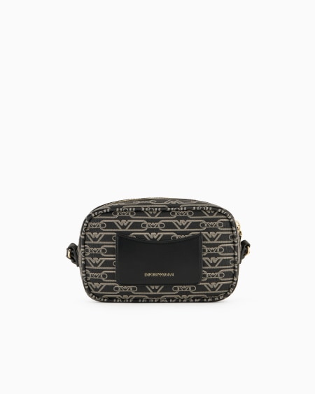 Armani Bolso modelo funda para cámara con bandolera y estampado integral de monograma ÚLTIMAS EDICIONES