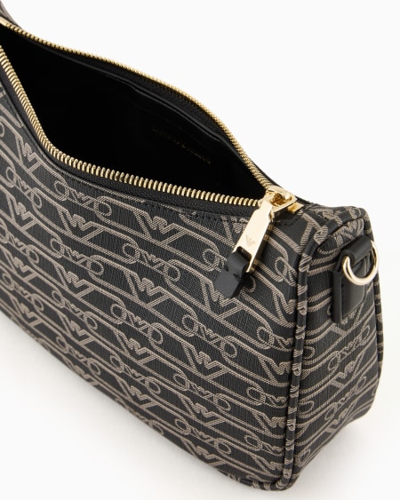 Armani Bolso baguette con estampado integral de monograma Último día