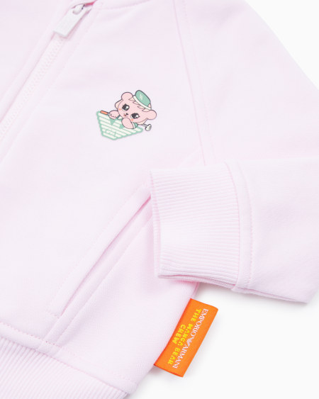 Armani Sudadera tipo cárdigan de punto orgánico con estampado Manga Bear Crew ASV Liquidación
