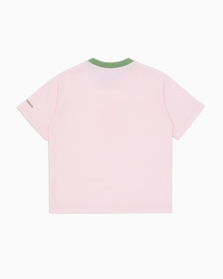 Armani Camiseta de punto orgánico con estampado Manga Bear Crew ASV Ahorra y exporta