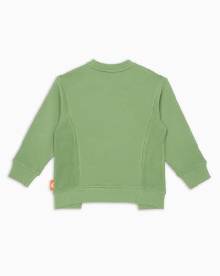 Armani Sudadera de punto orgánico con estampado Manga Bear Crew ASV Descuento por venta flash