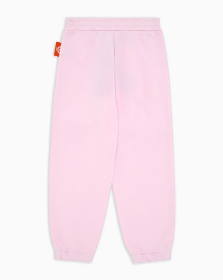 Armani Pantalones de chándal holgados de punto orgánico con estampado Manga Bear Crew ASV Ofertas especiales