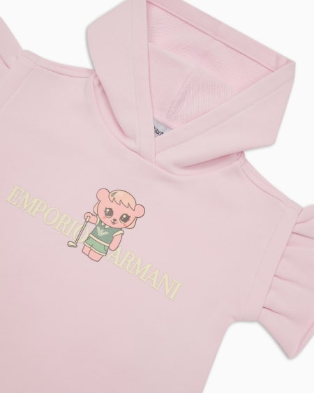 Armani Vestido de punto orgánico con estampado Manga Bear Crew ASV Precio ultrabajo