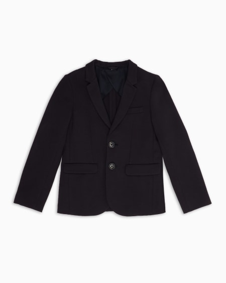 Armani Chaqueta de abotonadura sencilla de punto Outlet