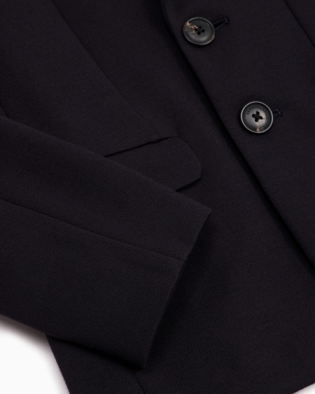 Armani Chaqueta de abotonadura sencilla de punto Outlet