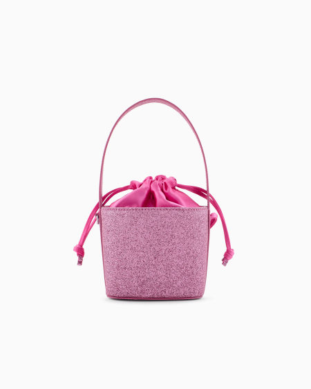 Armani Bolso bandolera con purpurina y cordón Venta caliente