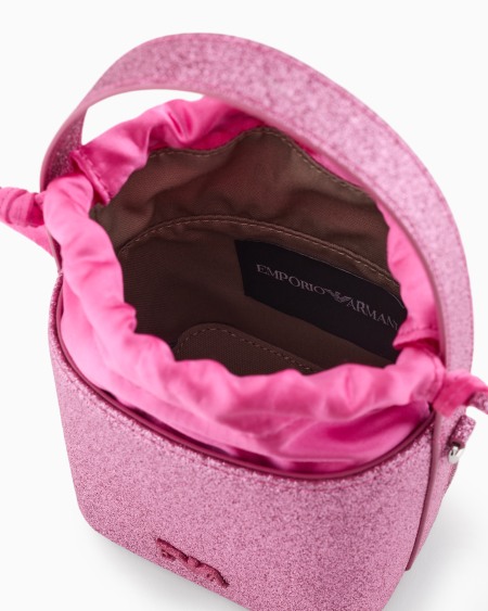 Armani Bolso bandolera con purpurina y cordón Venta caliente