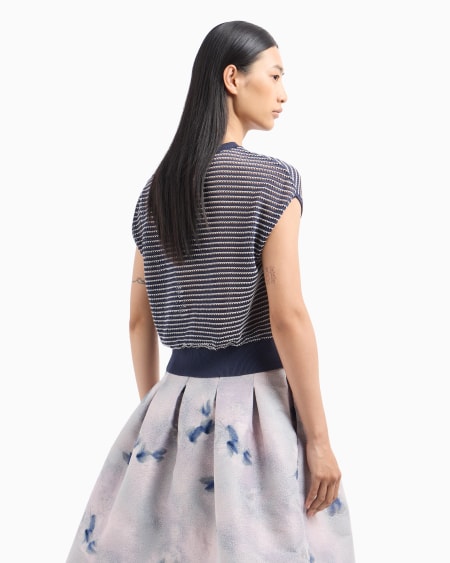 Armani Jersey con trama calada efecto rayas Envío gratis