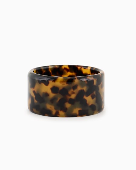 Armani Pulsera rígida efecto carey