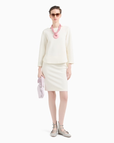 Armani Falda de tubo de punto ottoman Oferta especial de fábrica