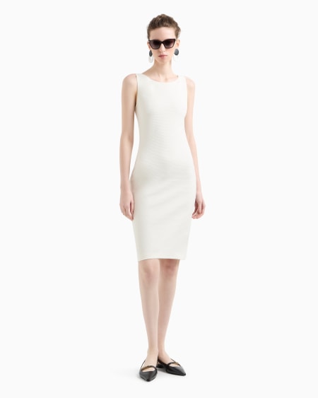 Armani Vestido de tubo de punto ottoman Solo queda un día