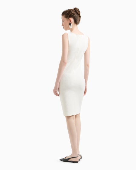 Armani Vestido de tubo de punto ottoman Solo queda un día