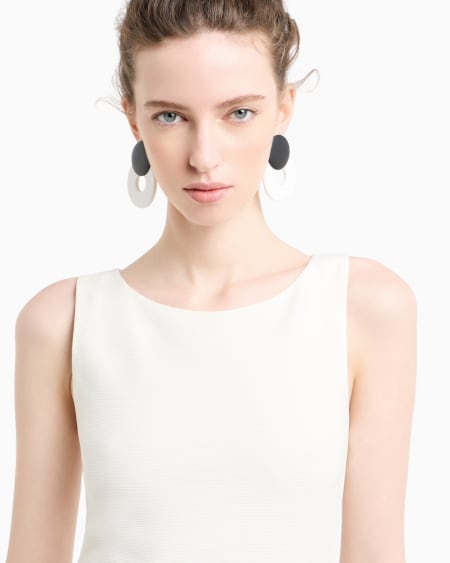 Armani Vestido de tubo de punto ottoman Solo queda un día