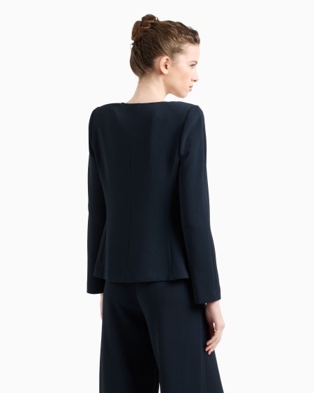 Armani Chaqueta de tejido texturizado fluido y plisado Superdescuento