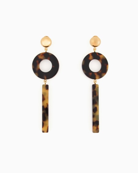 Armani Pendientes colgantes con elementos geométricos Liquidación