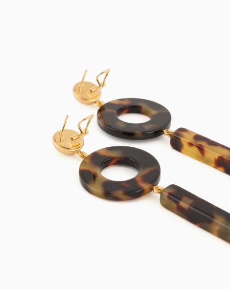 Armani Pendientes colgantes con elementos geométricos Liquidación
