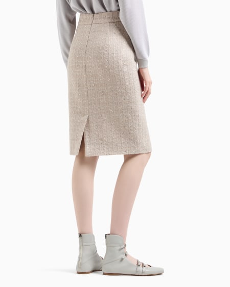 Armani Falda en tweed de lúrex Tienda de fábrica