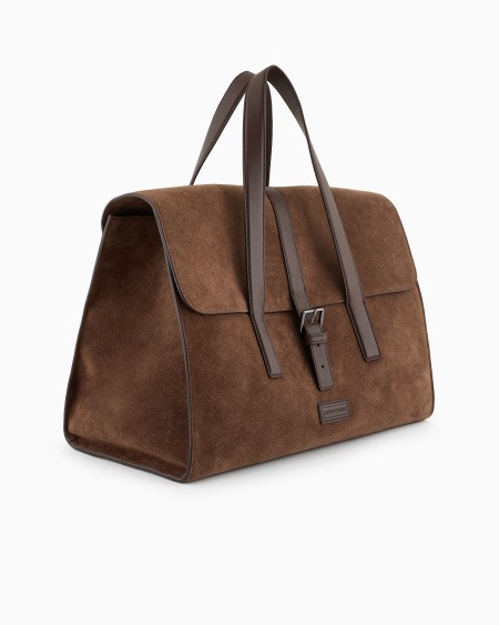 Armani Bolso de mano en ante con hebilla y bandolera Ofertas especiales