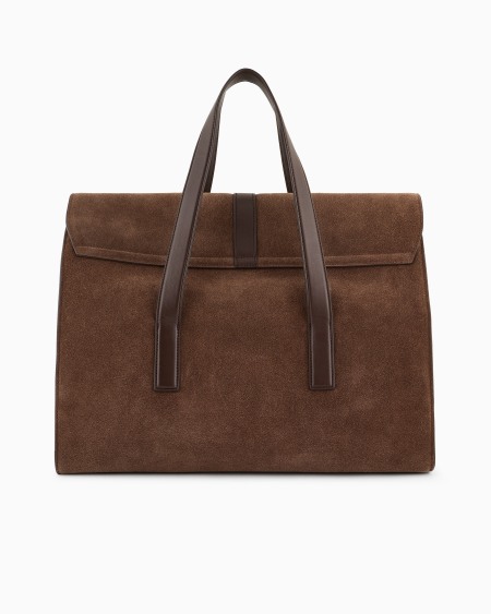 Armani Bolso de mano en ante con hebilla y bandolera Ofertas especiales