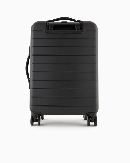 Armani Maleta de cabina en ABS con detalle de piel saffiano y placa de águila Outlet