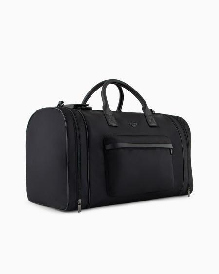 Armani Bolso de fin de semana en nailon reciclado ASV Ventas relámpago