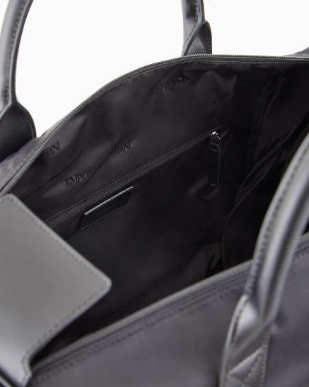 Armani Bolso de fin de semana en nailon reciclado ASV Ventas relámpago