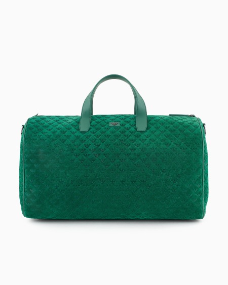 Armani Bolsa de ante con motivo de águila integral en relieve Tienda