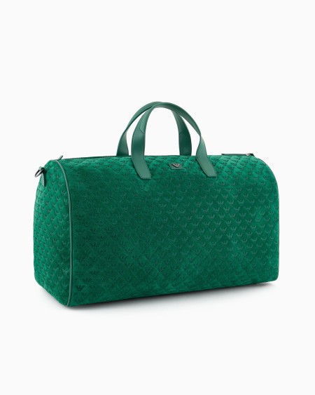 Armani Bolsa de ante con motivo de águila integral en relieve Tienda
