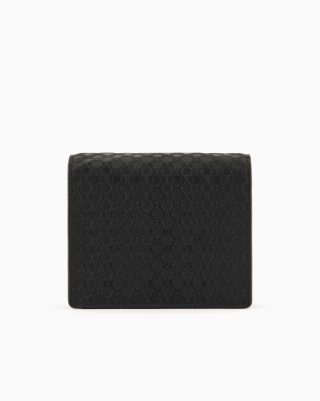 Armani Minibolso bandolera de piel con motivo integral en relieve Liquidación