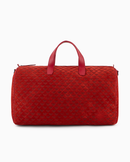 Armani Bolsa de ante con motivo de águila integral en relieve Rebajas online