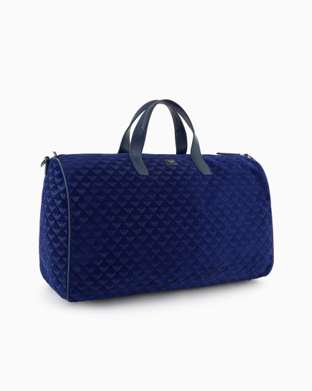 Armani Bolsa de ante con motivo de águila integral en relieve Rebajas top