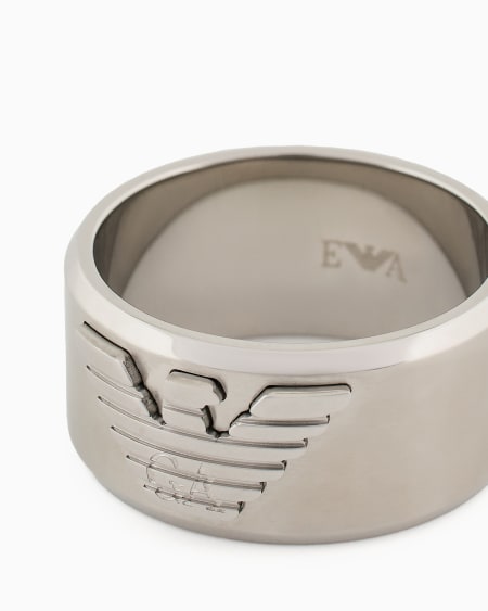 Armani Anillo liso de acero inoxidable Limitado a 3 días