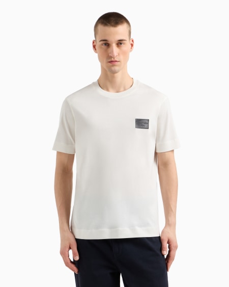 Armani Camiseta de punto con parche bordado con logotipo En oferta