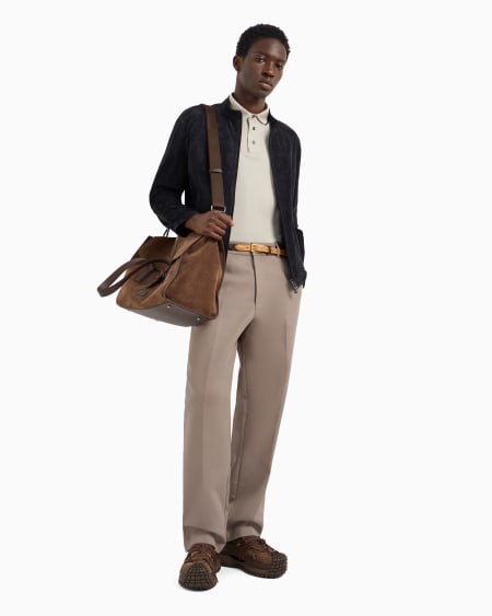 Armani Pantalones chinos de lona Oferta exclusiva