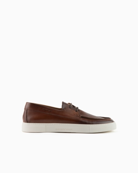 Armani Náuticos de piel efecto claroscuro