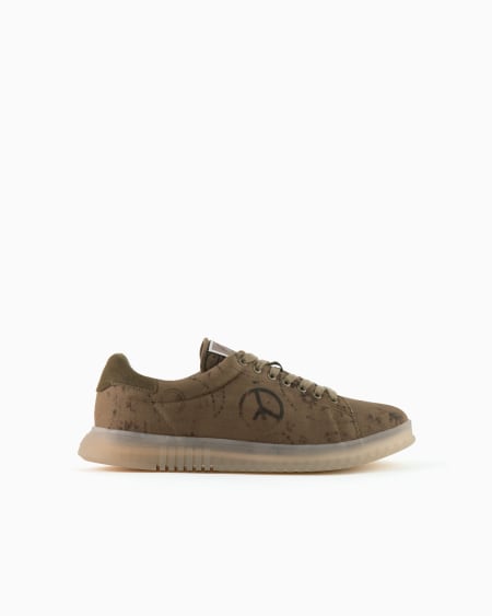 Armani Deportivas de lona con estampado integral cápsula Peace ASV