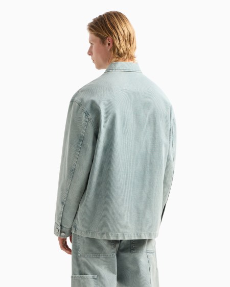 Armani Chaqueta de canneté de algodón cómodo efecto vintage cápsula Peace ASV En línea